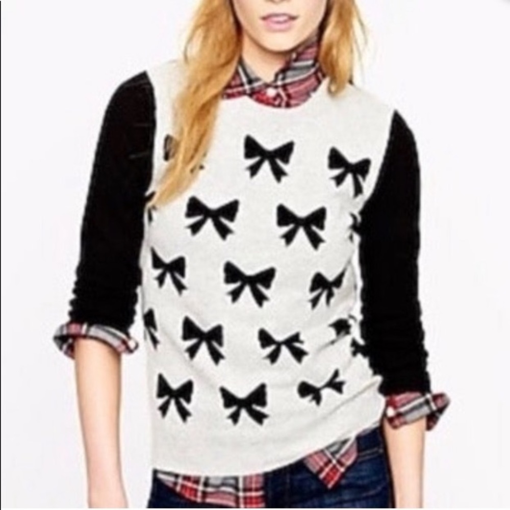 NWOT J.crew bow sweater